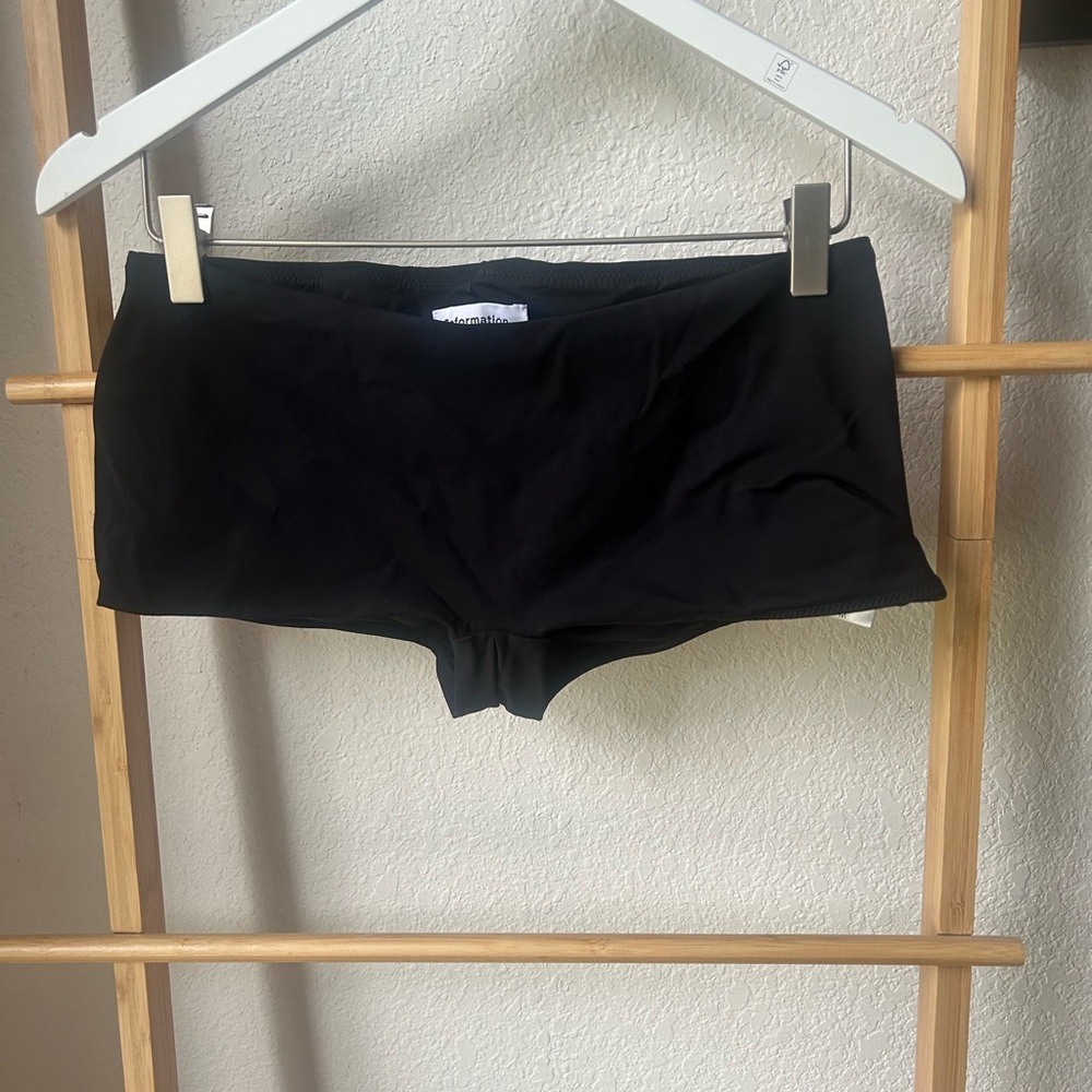 Reformation Black High-Waist Bikini Bottoms - Picture 2 of 4